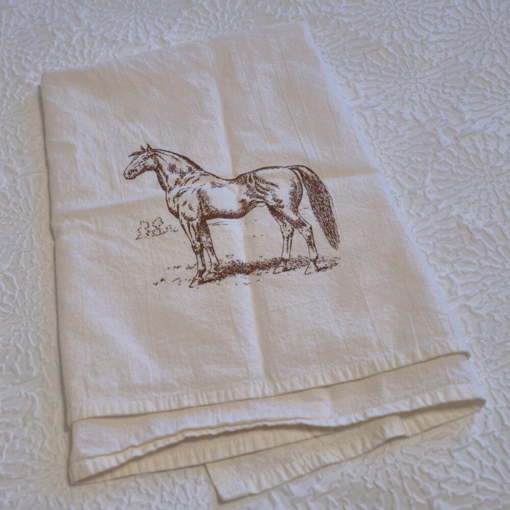 Vintage Horse Tea Towel